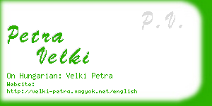 petra velki business card